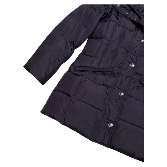 London Fog DOWN & FEATHER FILL Luxury Winter Puffer Parka Coat Womens Small - Picture 4 of 7